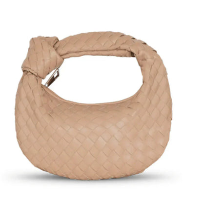 Elarova | Frauen Handtasche Mit Geknotetem Griff Geflochten