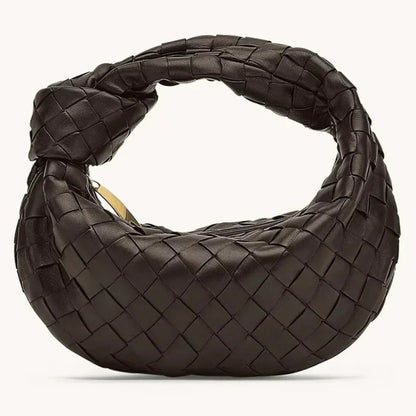 Elarova | Frauen Handtasche Mit Geknotetem Griff Geflochten