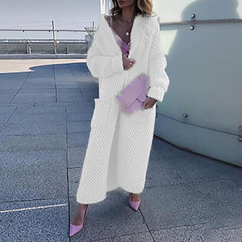 Elarova | Frauen Langer Cardigan Pullover
