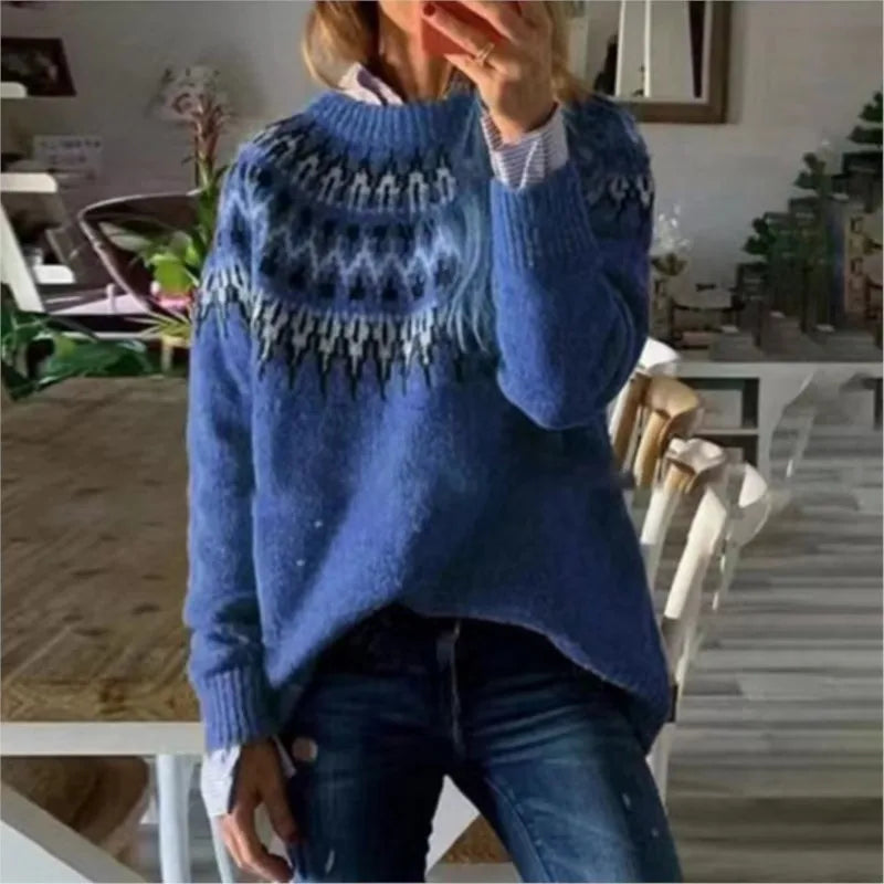 Elarova | Frauen Nordische Strickjacke