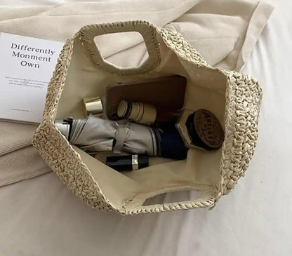 Elarova | Frauen Stroh Strandtasche
