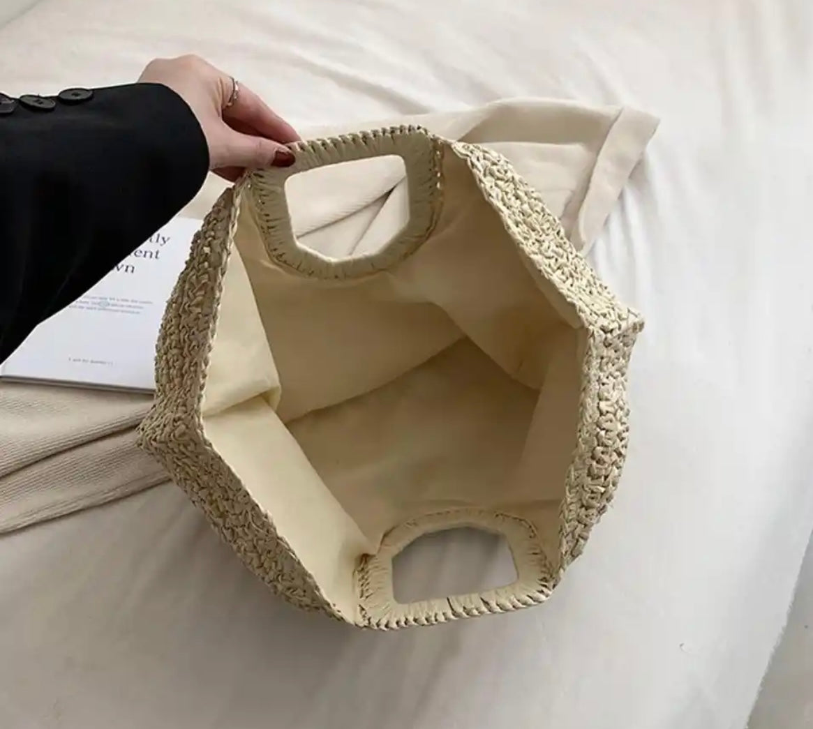 Elarova | Frauen Stroh Strandtasche