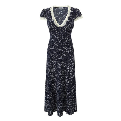 Elarova Frühlings-Midi-Kleid im fließenden Design
