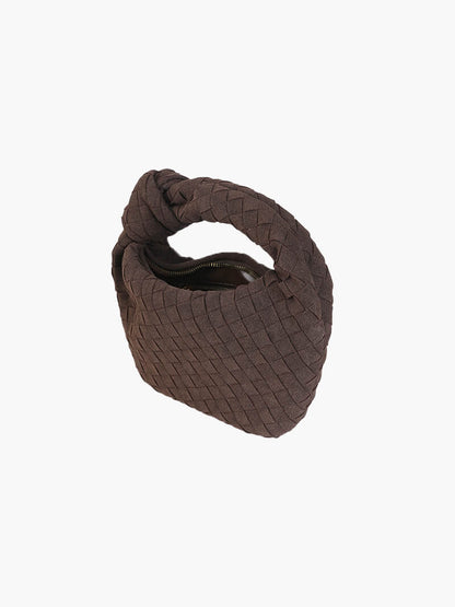 Elarova | Geflochtene Mini Tasche Aus Wildleder