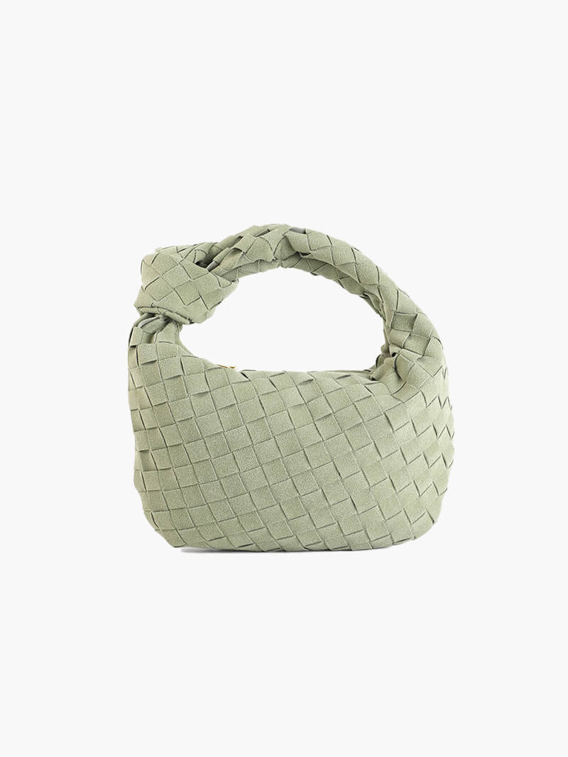 Elarova | Geflochtene Mini Tasche Aus Wildleder