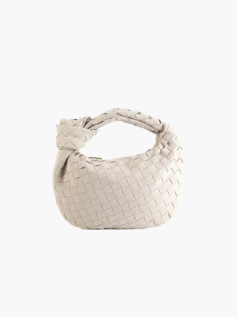 Elarova | Geflochtene Mini Tasche Aus Wildleder