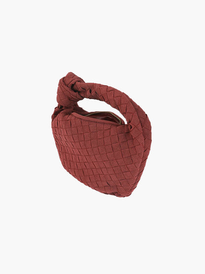 Elarova | Geflochtene Mini Tasche Aus Wildleder