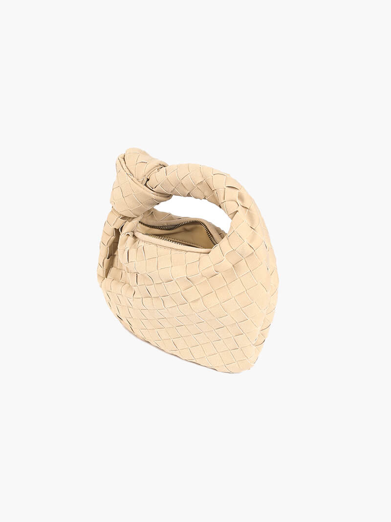 Elarova | Geflochtene Mini Tasche Aus Wildleder