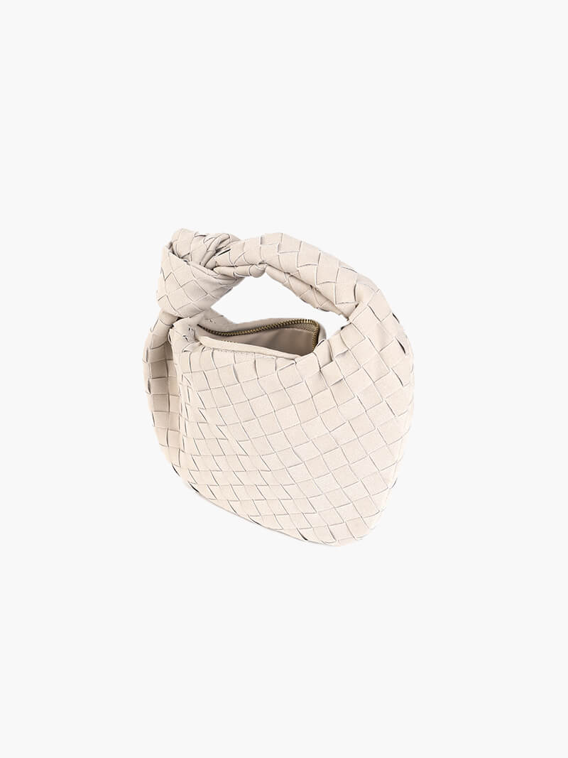 Elarova | Geflochtene Mini Tasche Aus Wildleder