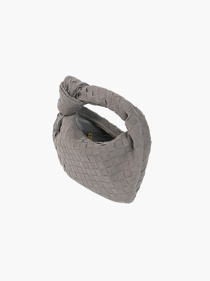 Elarova | Geflochtene Mini Tasche Aus Wildleder