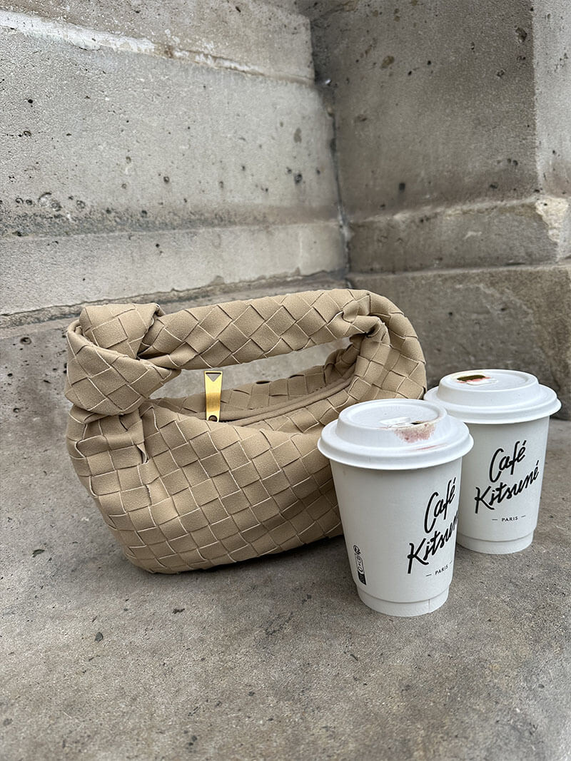 Elarova | Geflochtene Mini Tasche Aus Wildleder