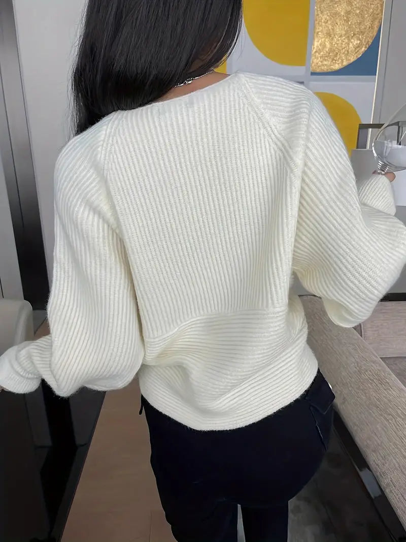 Elarova | Gekreuzter StrickCardigan