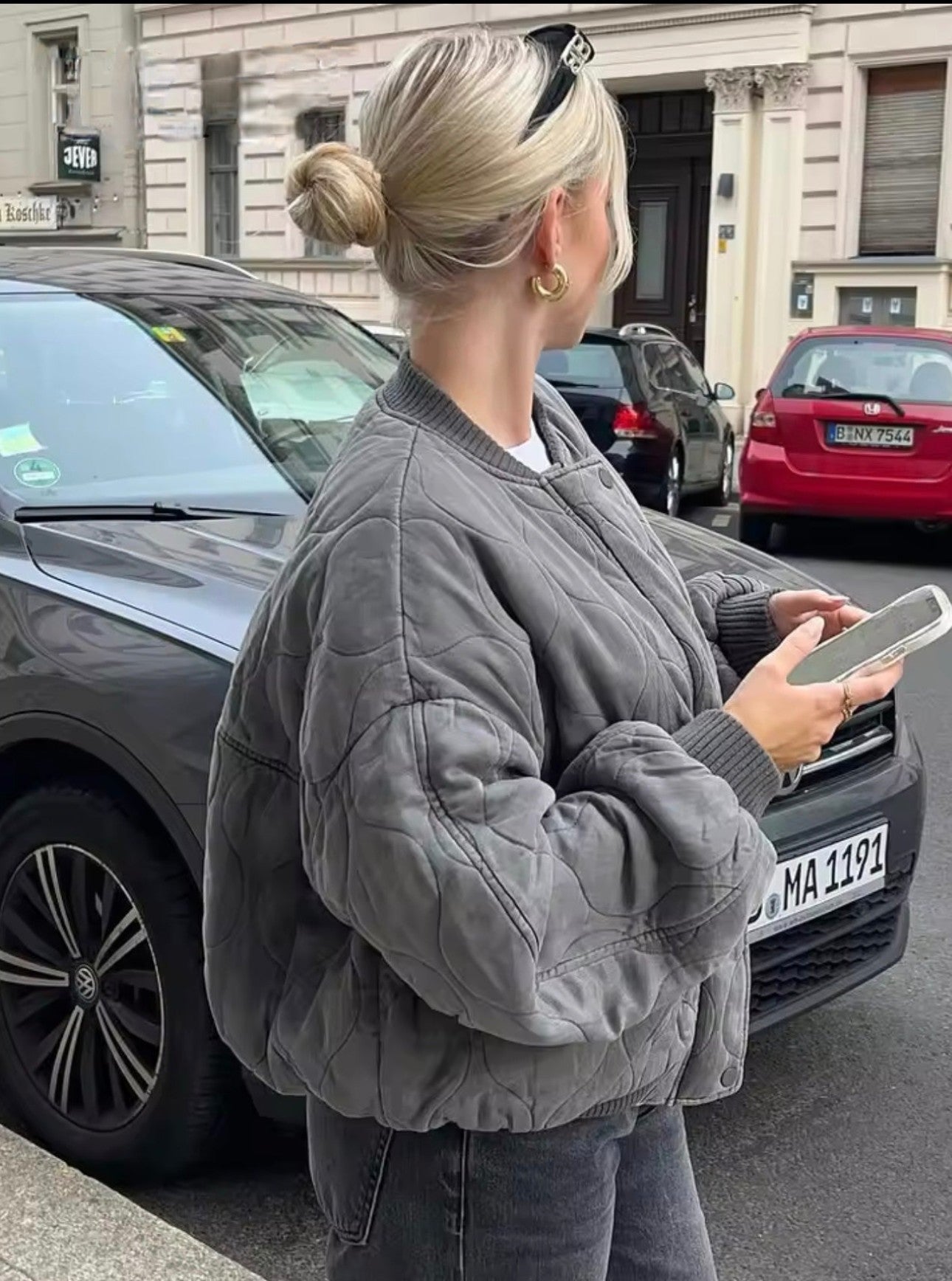 Elarova | Gepolsterte Bomberjacke