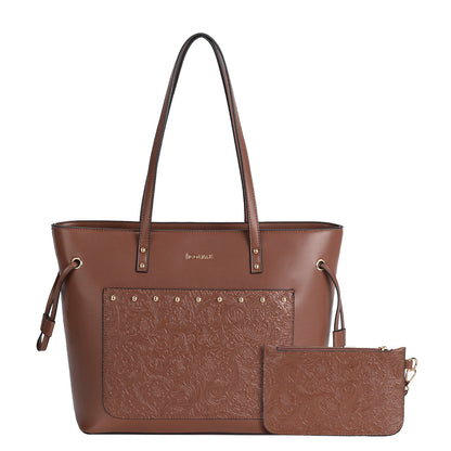 Norvielle Damen Schultertasche Groß Fassungsvermögen Pendler - Norvielle