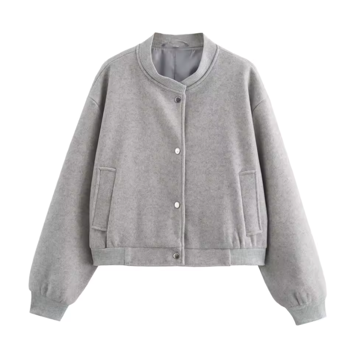 Damen Gerippte Bomberjacke Übergangsjacke - Norvielle