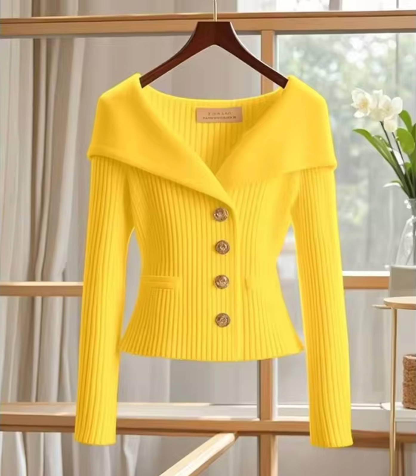 Elarova | Gestrickte Kurze Strickjacke