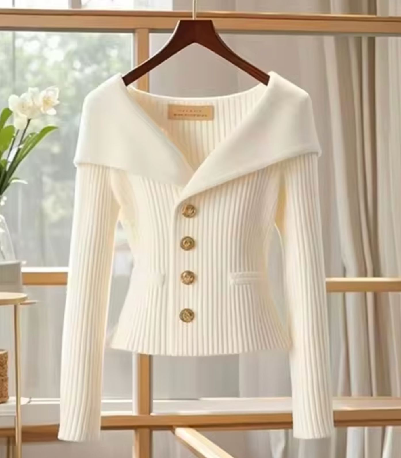Elarova | Gestrickte Kurze Strickjacke