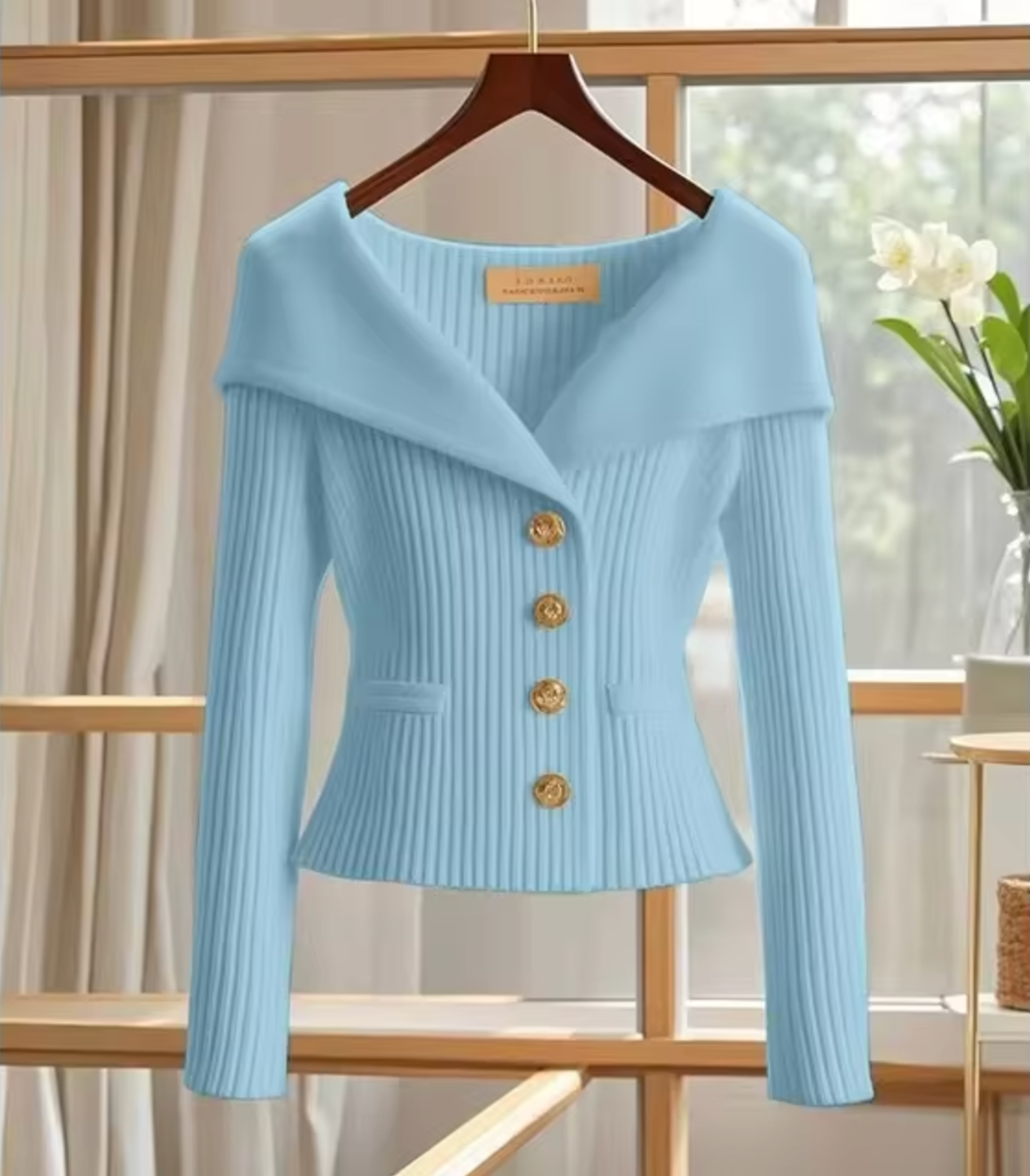 Norvielle Damen Gestrickte Strickjacke Kurz - Norvielle