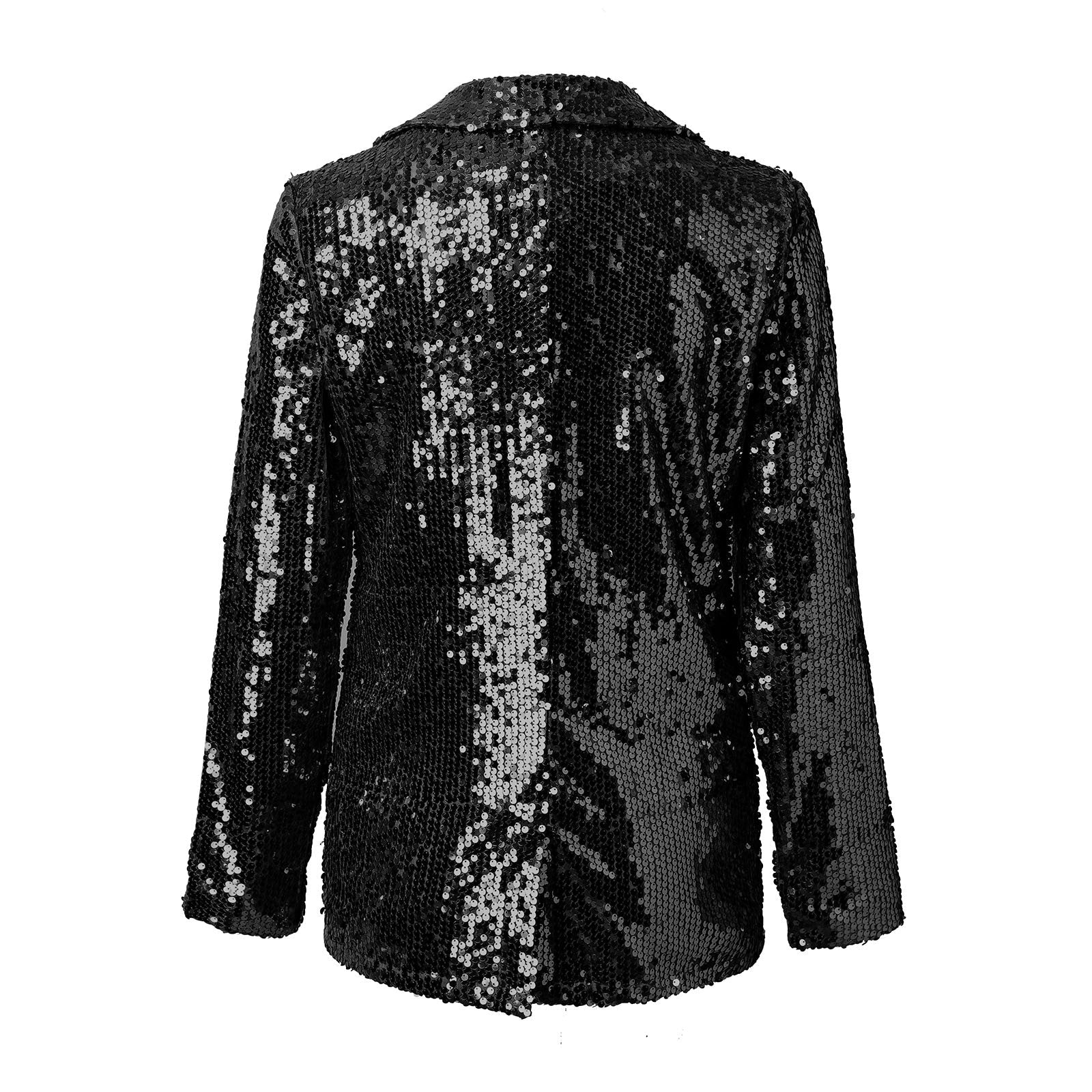 Norvielle Damen Pailletten Blazer Glamour - Norvielle