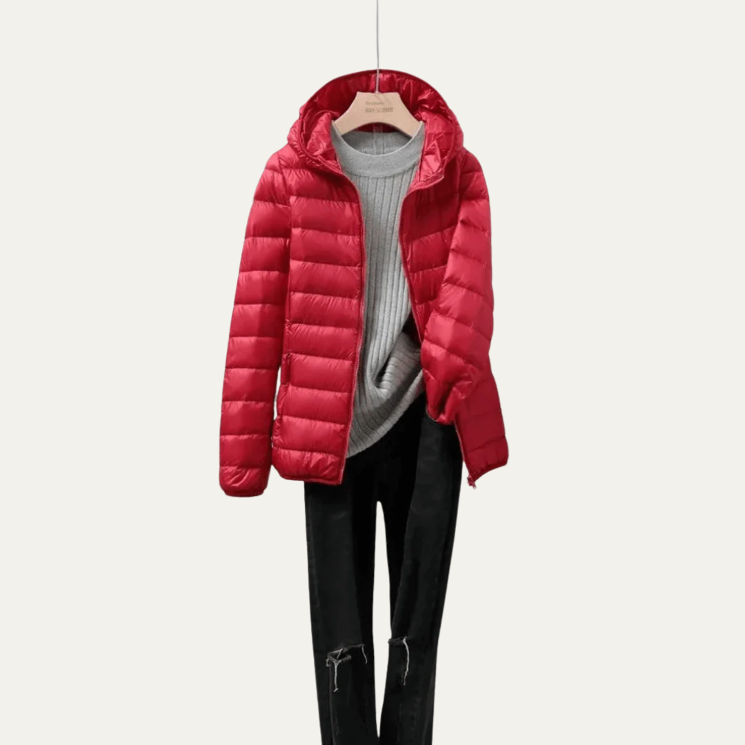 Elarova | Glänzende, ultraleichte Damen-Steppjacke