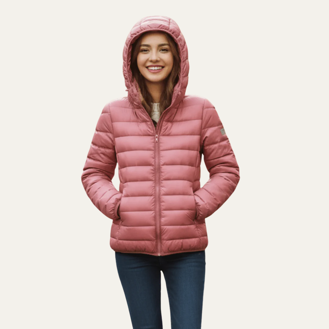 Norvielle Damen Steppjacke Ultraleicht Glänzend - Norvielle