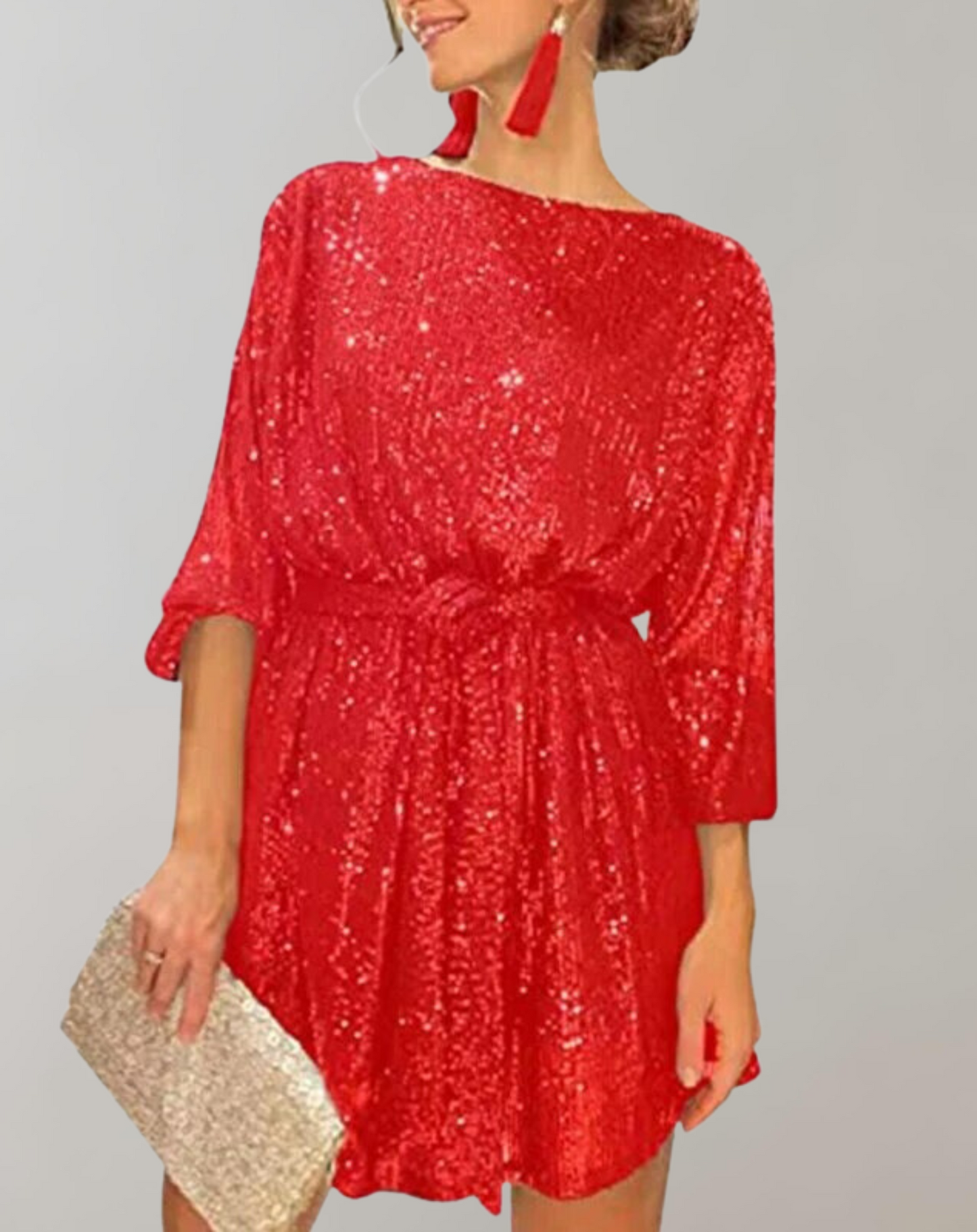 Elarova | Glitzerndes Paillettenkleid für Damen
