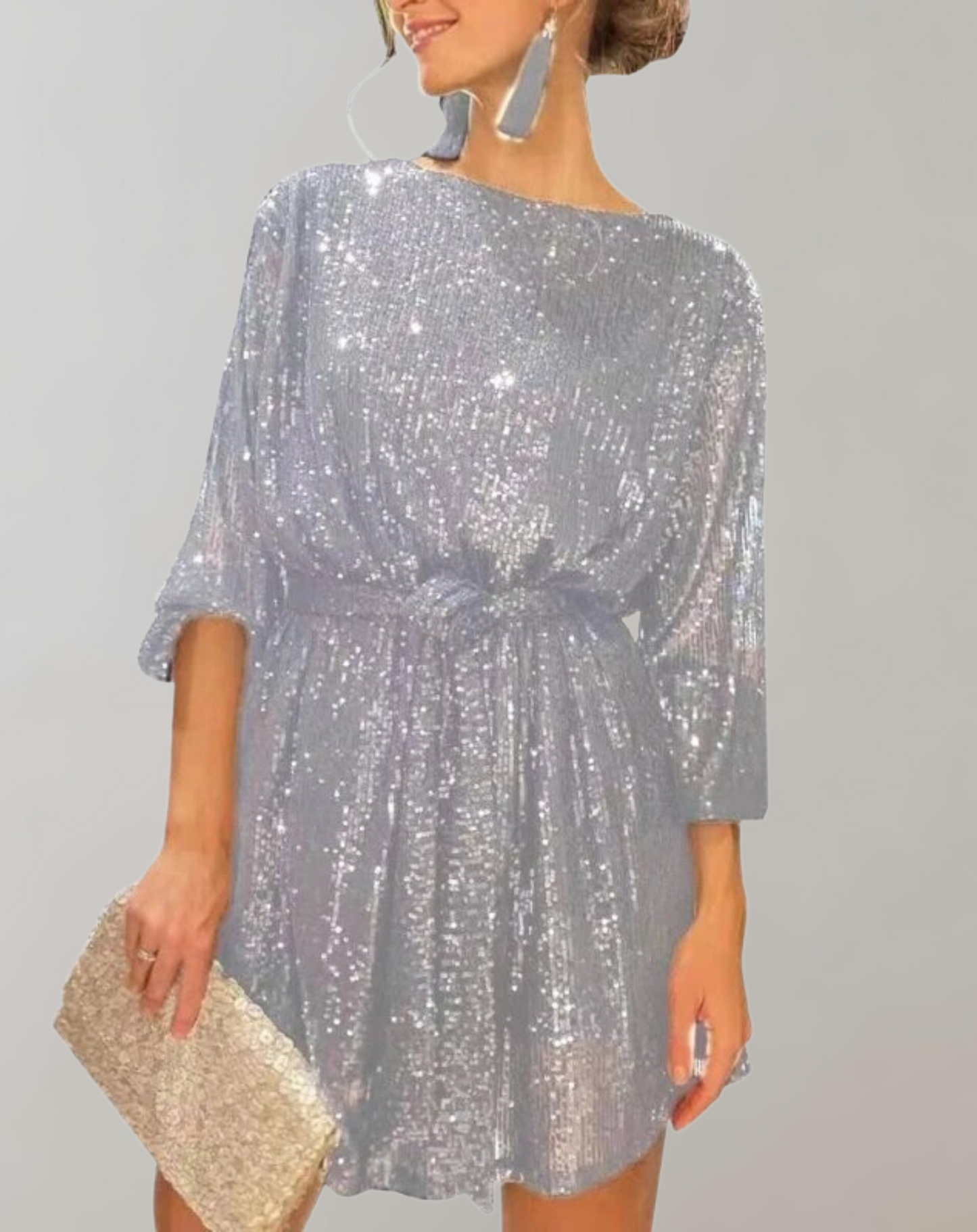 Elarova | Glitzerndes Paillettenkleid für Damen