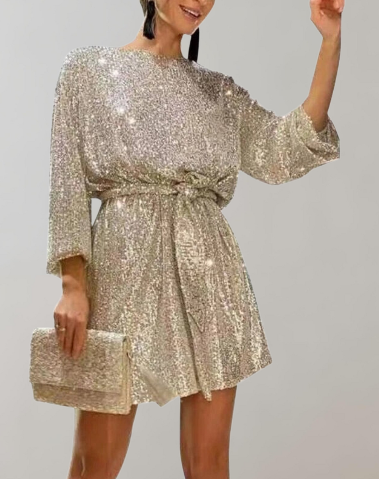 Elarova | Glitzerndes Paillettenkleid für Damen