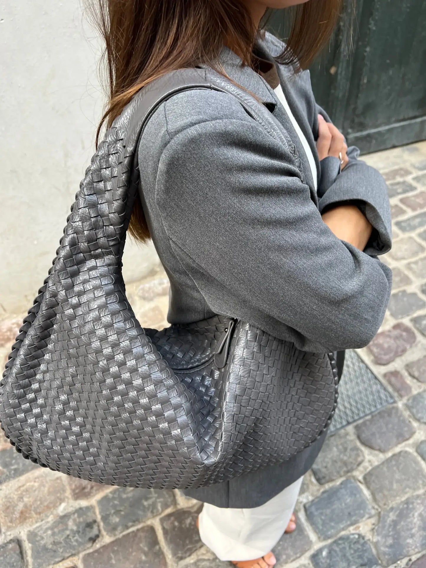 Elarova | Große Geflochtene Hobo Tasche