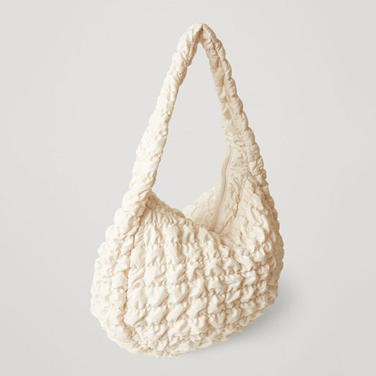 Damen Handtasche Große Kapazität Wolkenmuster Beige - Norvielle