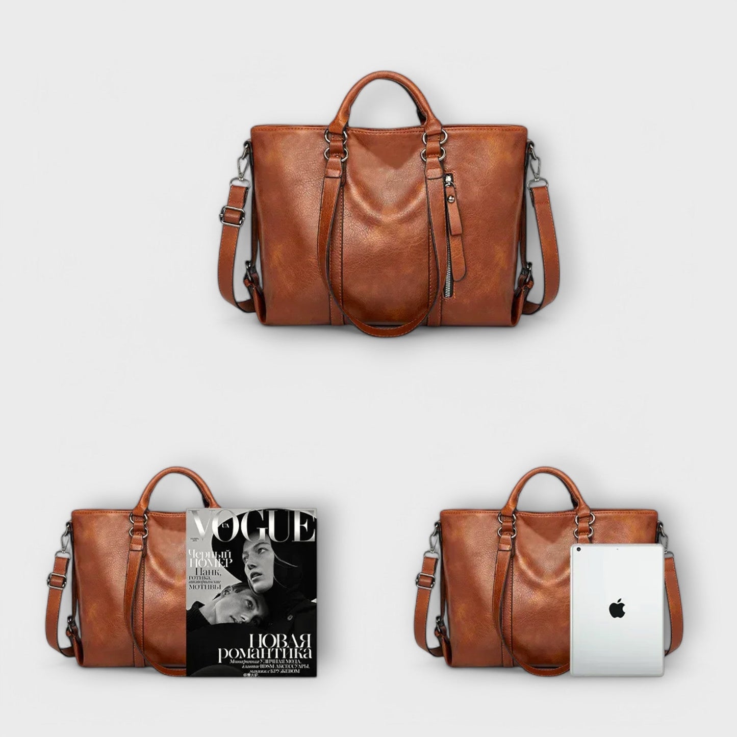 Elarova | Große Lederhandtasche