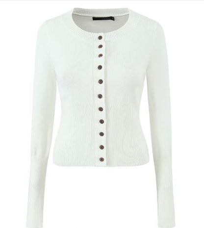 Elarova | Hals Langarm Cardigan