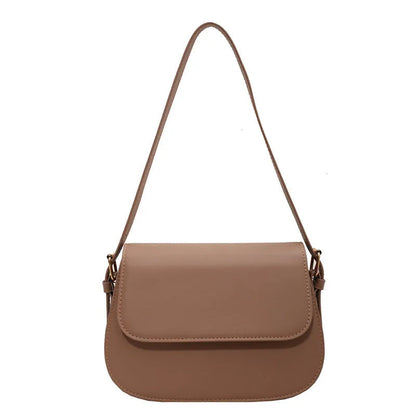 Leder Schultertasche Handgemacht Braun - Norvielle