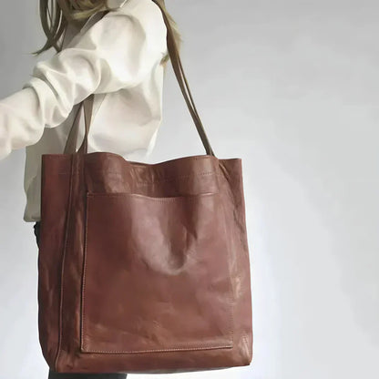 Norvielle Damen Ledertasche Handgemacht Stilvoll Leder - Norvielle