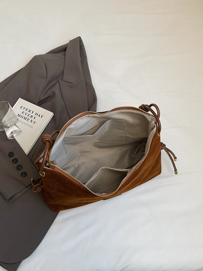 Elarova | Handtasche Aus Wildleder