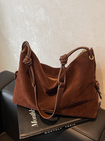 Elarova | Handtasche Aus Wildleder
