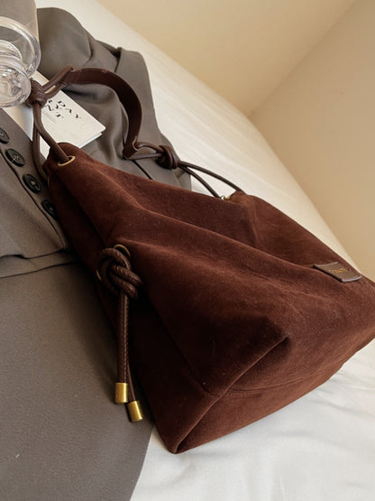 Elarova | Handtasche Aus Wildleder