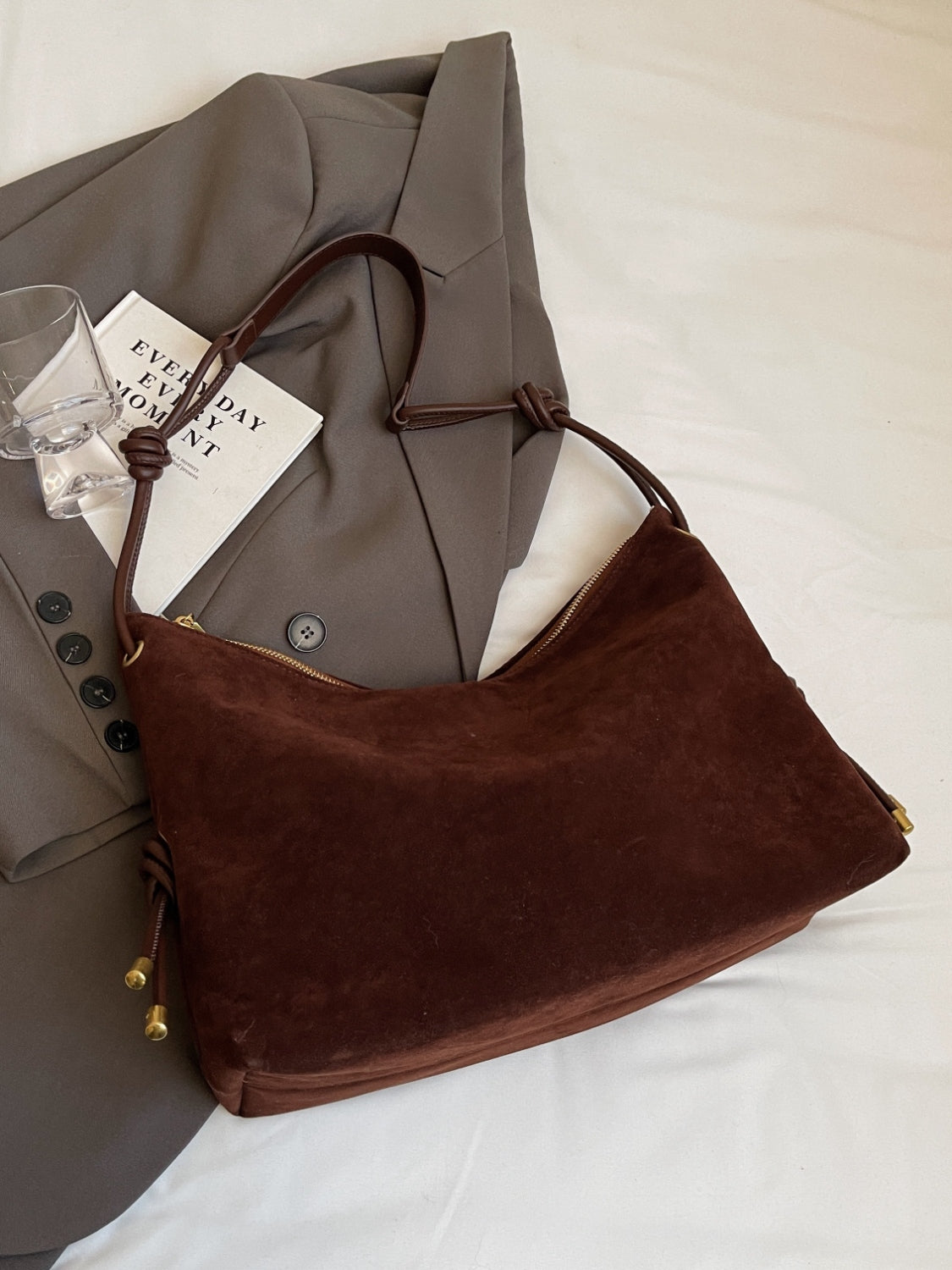Elarova | Handtasche Aus Wildleder