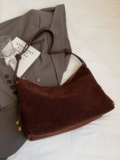 Elarova | Handtasche Aus Wildleder