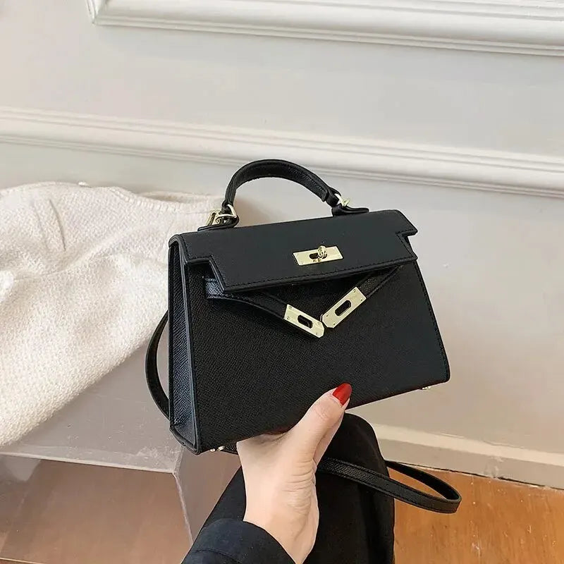 Elarova | Handtasche Echtes Leder Strukturiertes Design Abnehmbarer Schulterriemen Elegantes Aussehen