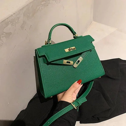 Elarova | Handtasche Echtes Leder Strukturiertes Design Abnehmbarer Schulterriemen Elegantes Aussehen