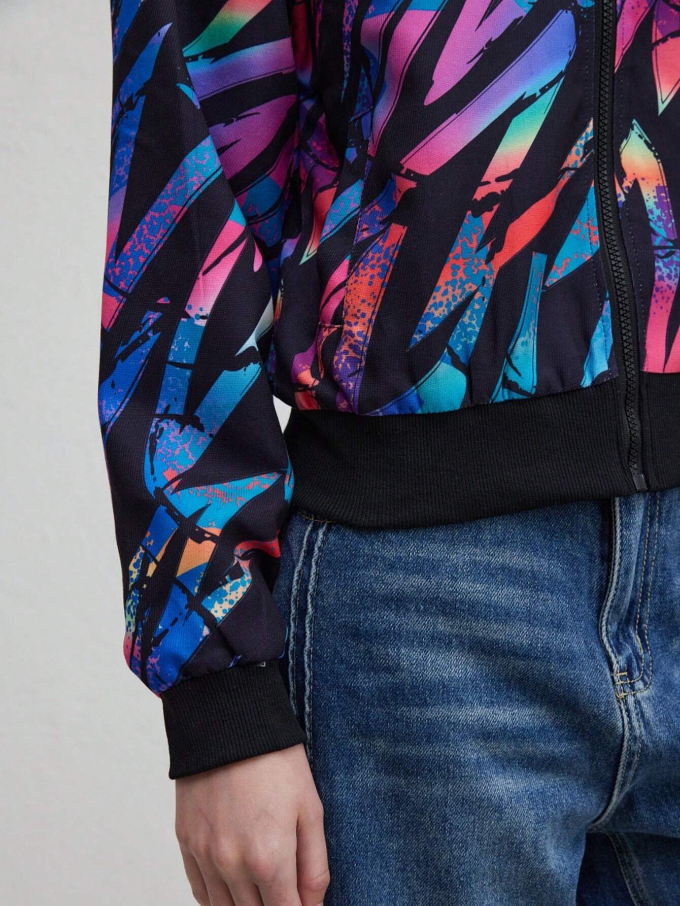 Elarova | Herbst Winter Freizeit Druckjacke