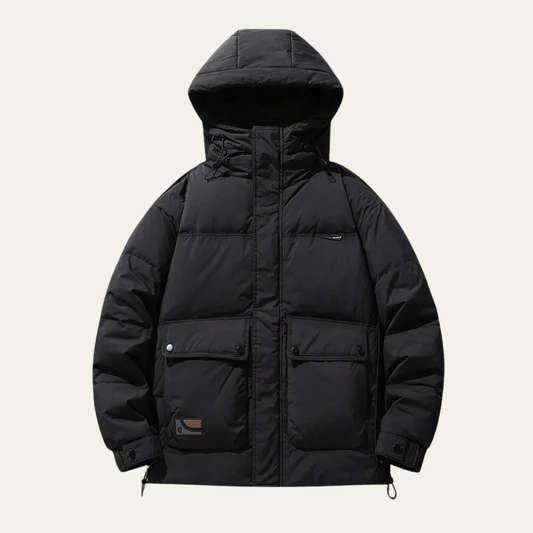 Herren Steppjacke Kastenform Hüftlang - Norvielle