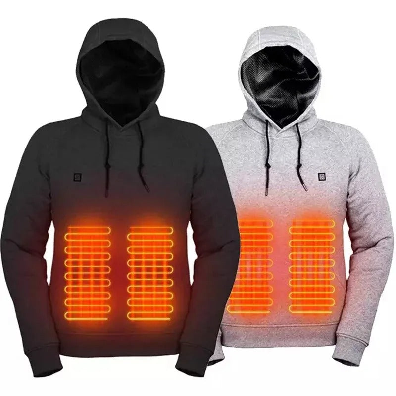 Elarova | Hoodies, USB elektrische Heizung leichte Kapuzen-Sweatshirts Jacke