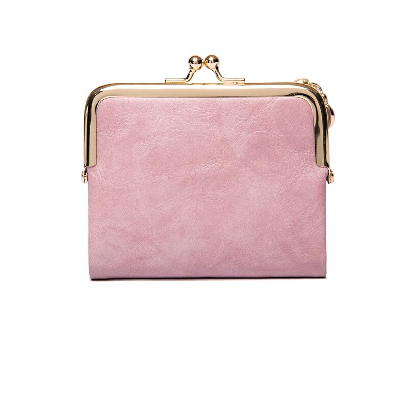 Elarova | Kiss Lock Tasche stilvolle Damen Münzgeldbörse