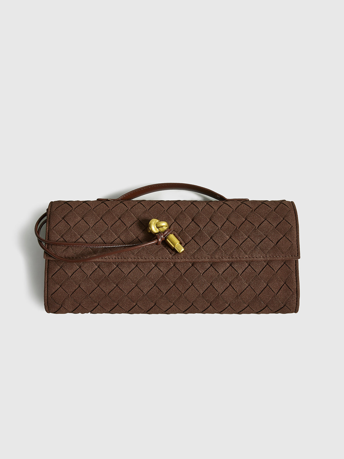 Elarova | Klapp Suede Clutch Tasche