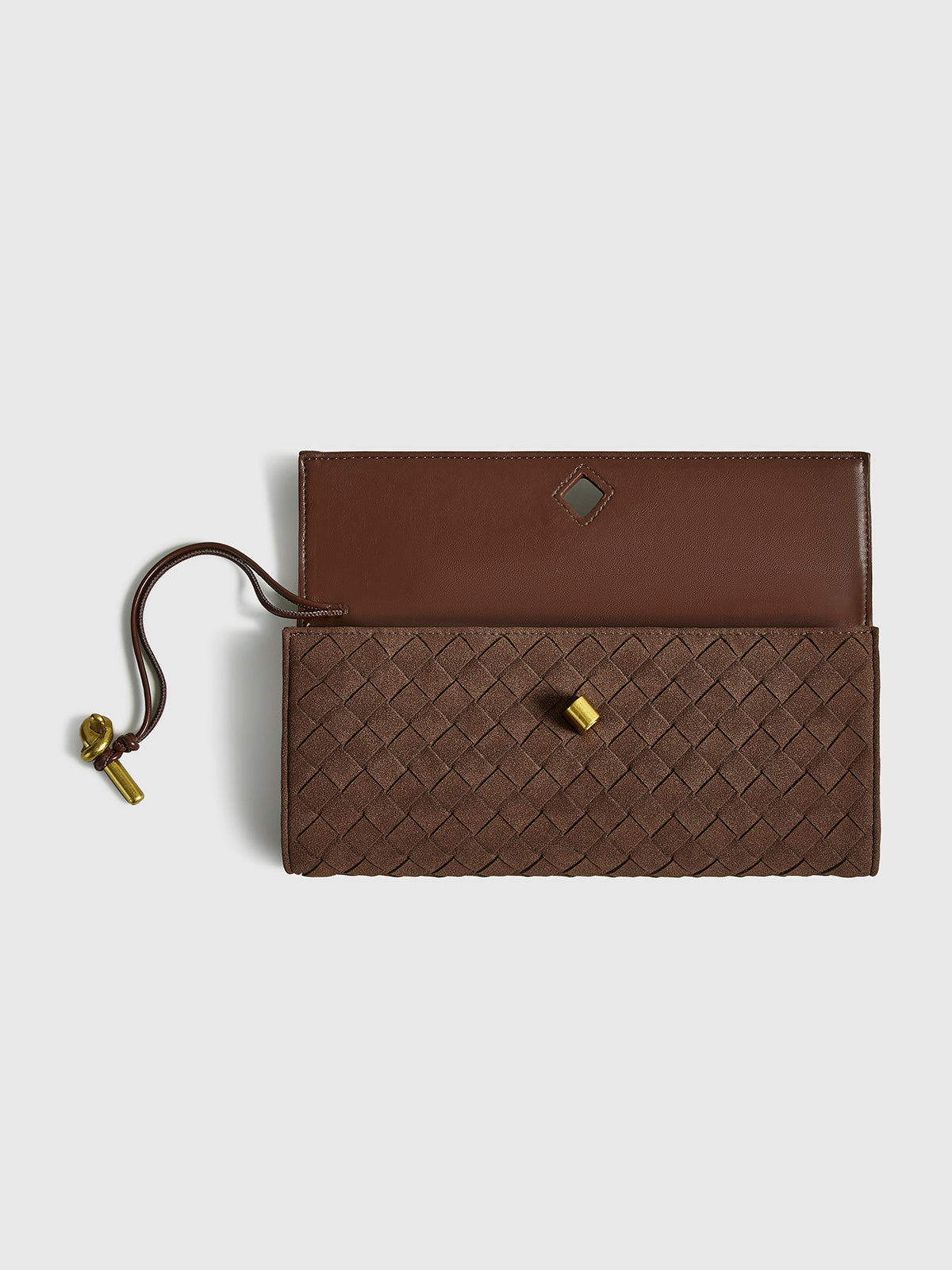 Elarova | Klapp Suede Clutch Tasche