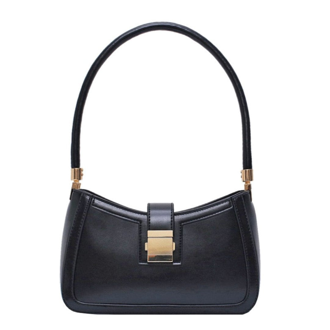 Damen Reißverschluss-Tasche Elegantes Design Schwarz - Norvielle