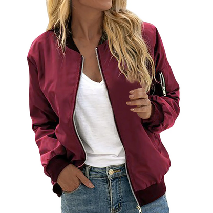 Elarova | Klassisches Lässiges Bomberjacke Damen