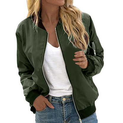 Elarova | Klassisches Lässiges Bomberjacke Damen